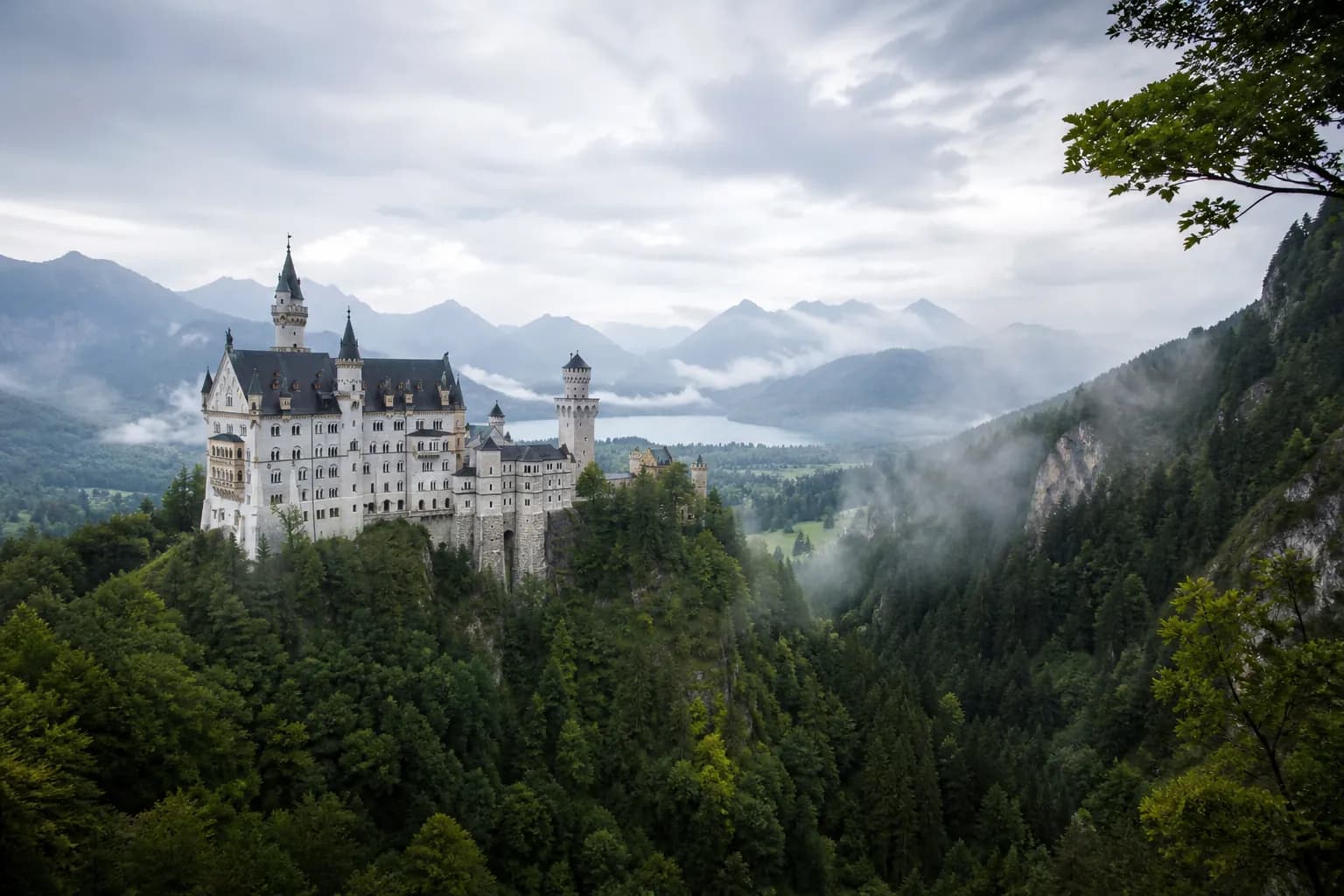 Château et paysage d'Allemagne